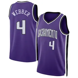 Men's Chris Webber Sacramento Kings Purple 2024/25 Classic Edition Jersey - Swingman