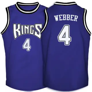 Men's Chris Webber Sacramento Kings Purple Throwback Jersey - Authentic