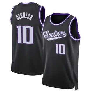 Men's DeMar DeRozan Sacramento Kings Black 2021/22 Icon Edition Jersey - Swingman