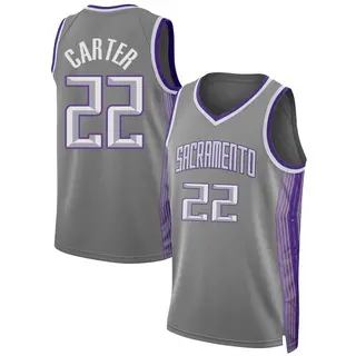 Men's Devin Carter Sacramento Kings Anthracite 2022/23 City Edition Jersey - Swingman