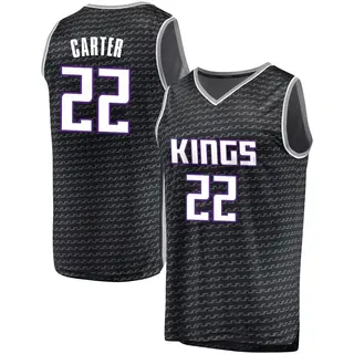 Men's Devin Carter Sacramento Kings Black Jersey - Statement Edition - Fast Break