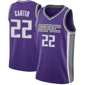 Men's Devin Carter Sacramento Kings Purple Jersey - Icon Edition - Swingman