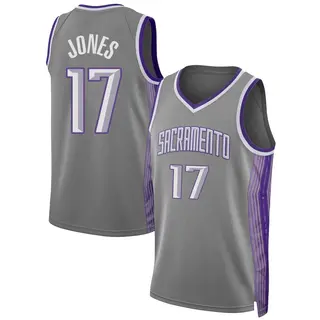 Men's Isaac Jones Sacramento Kings Anthracite 2022/23 City Edition Jersey - Swingman