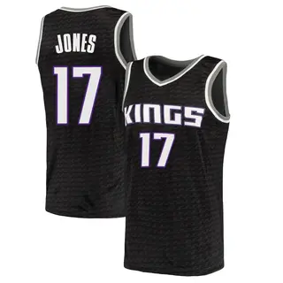 Men's Isaac Jones Sacramento Kings Black Jersey - Statement Edition - Swingman