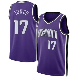 Men's Isaac Jones Sacramento Kings Purple 2024/25 Classic Edition Jersey - Swingman