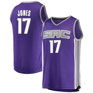 Men's Isaac Jones Sacramento Kings Purple Jersey - Icon Edition - Fast Break