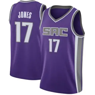 Men's Isaac Jones Sacramento Kings Purple Jersey - Icon Edition - Swingman