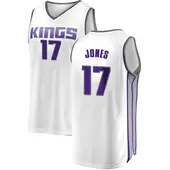 Men's Isaac Jones Sacramento Kings White Jersey - Association Edition - Fast Break