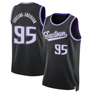 Men's Juan Toscano-Anderson Sacramento Kings Black 2021/22 Icon Edition Jersey - Swingman