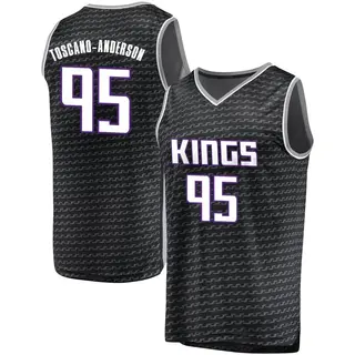 Men's Juan Toscano-Anderson Sacramento Kings Black Jersey - Statement Edition - Fast Break