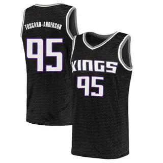 Men's Juan Toscano-Anderson Sacramento Kings Black Jersey - Statement Edition - Swingman