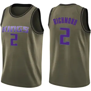 Men's Mitch Richmond Sacramento Kings Green Salute to Service Jersey - Swingman