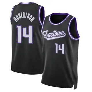 Men's Oscar Robertson Sacramento Kings Black 2021/22 Icon Edition Jersey - Swingman