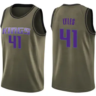 Men's Trey Lyles Sacramento Kings Green Salute to Service Jersey - Swingman