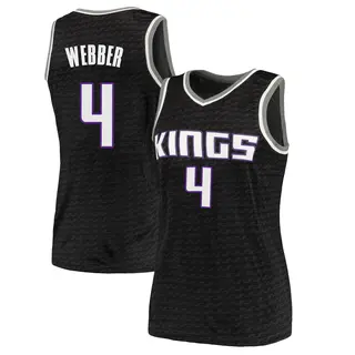 Women's Chris Webber Sacramento Kings Black Jersey - Statement Edition - Swingman