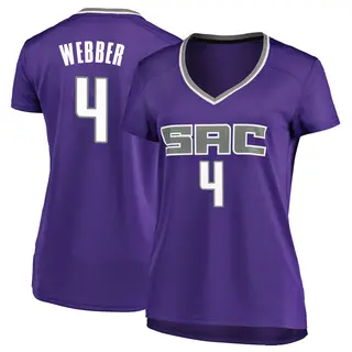 Women's Chris Webber Sacramento Kings Purple Jersey - Icon Edition - Fast Break