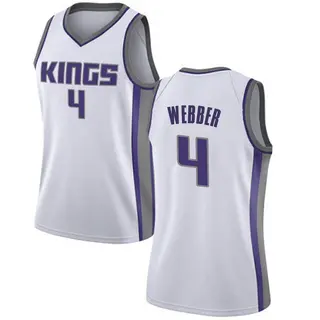 Women's Chris Webber Sacramento Kings White Jersey - Association Edition - Swingman