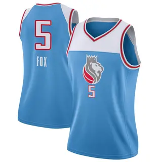 Women's De'Aaron Fox Sacramento Kings Blue Jersey - City Edition - Swingman