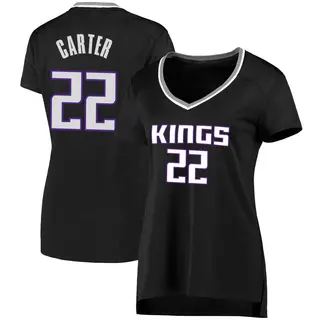 Women's Devin Carter Sacramento Kings Black Jersey - Statement Edition - Fast Break