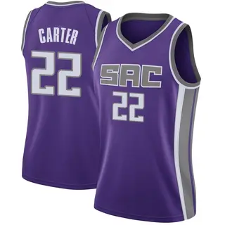 Women's Devin Carter Sacramento Kings Purple Jersey - Icon Edition - Swingman