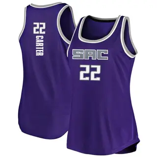 Women's Devin Carter Sacramento Kings Purple Tank Jersey - Icon Edition - Fast Break