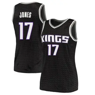 Women's Isaac Jones Sacramento Kings Black Jersey - Statement Edition - Swingman