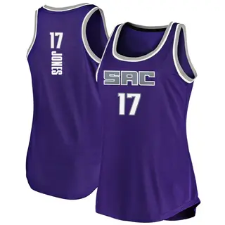 Women's Isaac Jones Sacramento Kings Purple Tank Jersey - Icon Edition - Fast Break