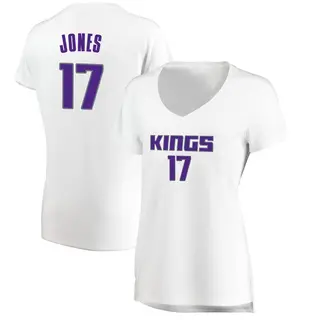 Women's Isaac Jones Sacramento Kings White Jersey - Association Edition - Fast Break