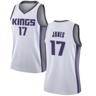 Women's Isaac Jones Sacramento Kings White Jersey - Association Edition - Swingman