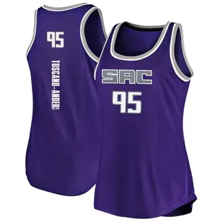 Women's Juan Toscano-Anderson Sacramento Kings Purple Tank Jersey - Icon Edition - Fast Break