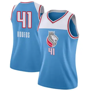 Women's Kosta Koufos Sacramento Kings Blue Jersey - City Edition - Swingman