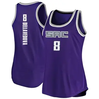 Women's Matthew Dellavedova Sacramento Kings Purple Tank Jersey - Icon Edition - Fast Break