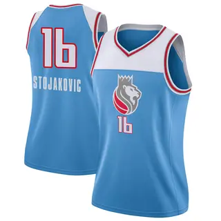 Women's Peja Stojakovic Sacramento Kings Blue Jersey - City Edition - Swingman