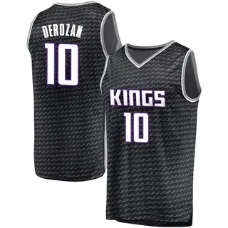 Youth DeMar DeRozan Sacramento Kings Black Jersey - Statement Edition - Fast Break