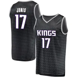 Youth Isaac Jones Sacramento Kings Black Jersey - Statement Edition - Fast Break