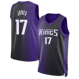 Youth Isaac Jones Sacramento Kings Purple Statement Edition 2022/23 Jersey - Swingman