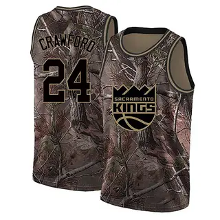 Youth Isaiah Crawford Sacramento Kings Camo Realtree Collection Jersey - Swingman