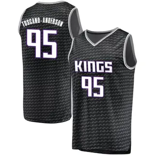 Youth Juan Toscano-Anderson Sacramento Kings Black Jersey - Statement Edition - Fast Break