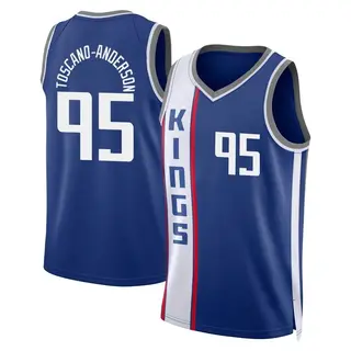 Youth Juan Toscano-Anderson Sacramento Kings Blue 2023/24 City Edition Jersey - Swingman