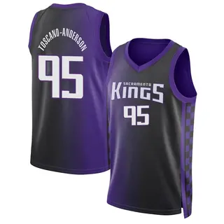 Youth Juan Toscano-Anderson Sacramento Kings Purple Statement Edition 2022/23 Jersey - Swingman