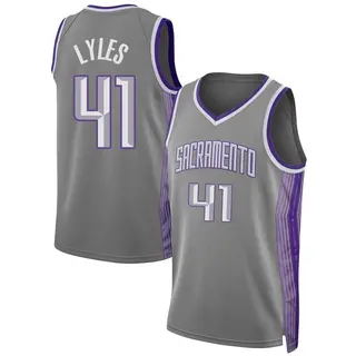 Youth Trey Lyles Sacramento Kings Anthracite 2022/23 City Edition Jersey - Swingman